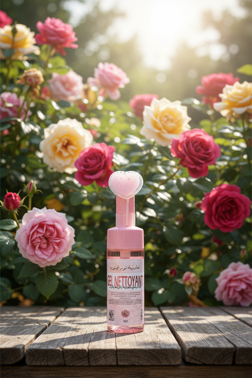 gel nettoyant doux à la rose de m’gouna gel nettoyant doux à la rose de m’gouna
