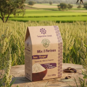mix 3 farines tout usage (quinoa, caroube, riz complet)