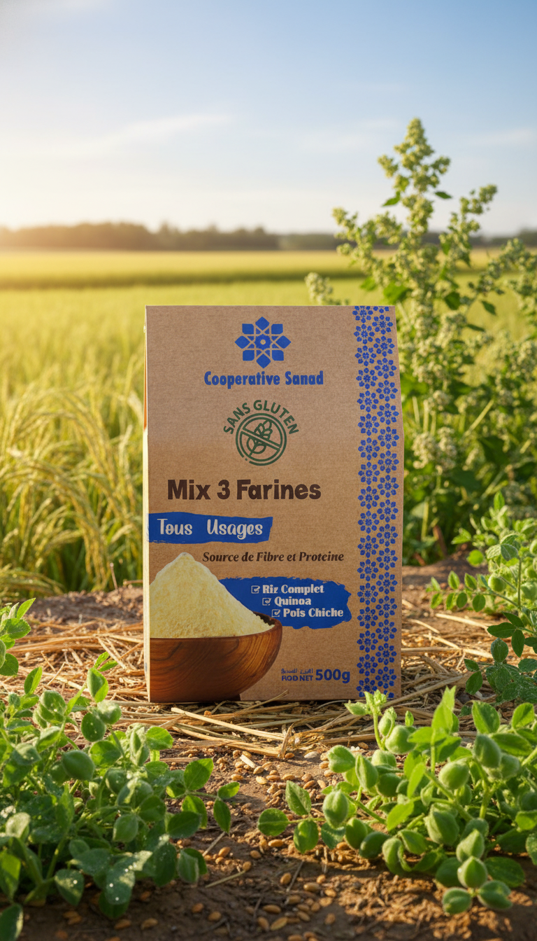 mix 3 farines tout usage (riz complet, quinoa, pois chiche) mix 3 farines tout usage (riz complet, quinoa, pois chiche)