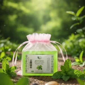 savon à la menthe poivrée (peppermint soap)